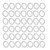 120Pcs Washer Stainless Steel Flat 8mm Inner Diameter 11mm Outer Diameter Maintenance Accessories4807-0811-0500