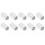 10Pcs Aluminum Alloy Spacer Round Unthreaded Standoff Support Accessories Outer Diameter 6mmLong 11mm