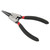 External Straight Circlip Pliers Carbon Steel Rubber Multifunctional Ring Retaining PliersSK‑112‑5D 125mm 1.4mm