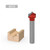 [通拓商品]Router Bits Groove Point Cutting Round Edge 6mm Shank 10mm Blade for Woodworking Milling Cutter Tool