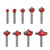[通拓商品]Router Bits Groove Point Cutting Round Edge 6mm Shank 10mm Blade for Woodworking Milling Cutter Tool