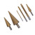 Step Drill Bit Set Universal Triangle Shank HSS High Hardness Pagoda Drill Bit Set with Storage Box for Cast Iron