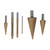 Step Drill Bit Set Universal Triangle Shank HSS High Hardness Pagoda Drill Bit Set with Storage Box for Cast Iron