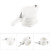 Plastic Bee Honey Tap Gate Valve Beekeeping Extractor Bottling Tool Beekeeper Equipment(White)