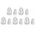 P80 Plasma Cutting Torch Consumables Kit Plasma Electrode Cutting Nozzle Set for Plasma Cutting Torch1.7mm