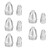 P80 Plasma Cutting Torch Consumables Kit Plasma Electrode Cutting Nozzle Set for Plasma Cutting Torch1.7mm