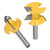 2Pcs Router Bit 8mm Shank 120 Degree Cutter Grooving Cutting Tool for Woodworking