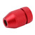 Adjustable Drill Stop Collar Aluminum Alloy Red Anti Slip Nylon Inner Ring Drill Stop Collar for Woodworking For 0.04 to 0.2in Drill Bit