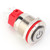 Metal Push Button Switch DC9~30V 19mm 1NO 1NC Self Locking Switch with Light Yellow(Ring Power Lamp High Head Self locking )