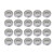 20PCS Miniature Ball Bearings Lightweight Iron Sealed Deep Groove Bearing Radial and Axial Load626