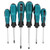6Pcs set Magnetic Tip Screwdriver Steel Screw Driver Cross Flat Head NonSlip Handle