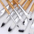 24PCS Paint Brushes Set Kit Artist Professional Paintbrush Round Brushes with Nylon Hair for Acrylic Aquarelle Watercolor Gouache Face Painting Great Art Drawing Supplies for Painter Students Beginners