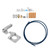 Extruder Kit Gray Aluminum 3D Printer Accessories PTFE Tube Spring Hardware Tools