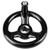 1PC 12*100mm Black Round 3 Spoke Hand Wheel for Lathe Milling Machine