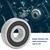 10Pcs 6200RS Bearing Steel Deep Groove Ball Bearing 10mm