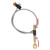 CGA320 G1/2 Cylinder Refill Adapter Dual Valve CO2 Tank Adapter Hose with Pressure Gauge