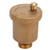 Brass Automatic One Way Air Vent Valve G1/2" Male Thread Air Vent Exhaust Valve