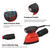Detail Sander 130W 1.1A Powerful Motor 12000RPM Electric Sander with 12PCS Sandpapers Dust Bag Soft Grip Handle Compact Hand Sanders for Woodworking