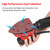 Detail Sander 130W 1.1A Powerful Motor 12000RPM Electric Sander with 12PCS Sandpapers Dust Bag Soft Grip Handle Compact Hand Sanders for Woodworking