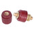 10Pcs 333 Full Brass Terminal M6 Screw Banana Plug Socket Terminal Binding Posts TerminalRed