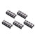 5Pcs Screw Terminal Strip Blocks 60A 4 Positions Copper Plastic 60A Terminal Block for Electrical Connection