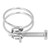 201 Stainless Steel Double Wire Hose Clamps Anti Corrosion Adjustable Hose Clamps21-25mm