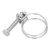 201 Stainless Steel Double Wire Hose Clamps Anti Corrosion Adjustable Hose Clamps21-25mm