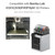 PEI Build Plate 3D Print Bed Double Side Textured PEI Surface Magnetic Spring Steel Flexible Platform Removable Build Surface Print Mat Compatible with Bambu Lab X1/X1C/X1E/P1P/P1S/A1 3D Printer Stable Molding and Easy Demolding