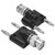 2Pcs 2 Way Banana Plug BNC Male to 2 Row Speaker Cable Terminal Connectors Adapter J.20021 4mm