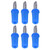 100Pcs Banana Socket 4mm ABS Nickel Plated Brass Material Good Performance Electrical Connections ToolsBlue