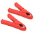 2 Pcs Insulated Clip 100mm All Copper Battery Electrical Test Insulation Clip Spring Clip Alligator ClipRed