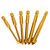 6Pcs Masonry Drill Bits Set Golden Carbon Steel YG6 Alloy Glass Drills Bit 1/4in Hex Shank
