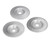 3Pcs Wood Carving Disc Set Woodworking Angle Grinder Grinding Wheels Carbon Steel 100mm Dia 16mm ID Silver