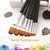 8pcs Paint Brushes Set Filbert Tips Nylon Hair Paintbrushes for Students Adults Artists Acrylic Oil Watercolor Gouache Nail Body Face Art Crafts Supplies