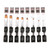 8pcs Paint Brushes Set Filbert Tips Nylon Hair Paintbrushes for Students Adults Artists Acrylic Oil Watercolor Gouache Nail Body Face Art Crafts Supplies