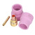 4Pcs TIG Welding Accessory Set Ceramic Nozzle 2.4mm Gas Lens Oblique Mouth Electrode Clamp