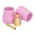 4Pcs TIG Welding Accessory Set Ceramic Nozzle 2.4mm Gas Lens Oblique Mouth Electrode Clamp
