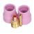 4Pcs TIG Welding Accessory Set Ceramic Nozzle 2.4mm Gas Lens Oblique Mouth Electrode Clamp