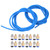3D Printer Accessories 2Pcs Blue PTFE Tube 8Pcs M10 8Pcs M6 Pneumatic Connector