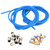 3D Printer Accessories 2Pcs Blue PTFE Tube 8Pcs M10 8Pcs M6 Pneumatic Connector
