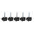 5PCS Plastic Five Pointed Star Knob Replacement M6-30 Hand Knob Tightening Screw