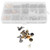 300sets Leather Rivets Double Cap Studs with Pliers for Craft Wallet Belt Jackets Bag Shoes Fixing Tools