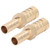2 Pcs Barbed Fitting Splicer Brass Hose Barb Reducer Hex Reducing Barbed Connector 12mm(1/2in) to 8mm(5/16in)