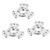 3Pcs Wheel Adapter Omnidirectional Hub Spacer Plate Smart Robot Accessories for Andymark