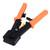 RJ45 Crimping Tool Pass Through CAT6 CAT5E Ethernet Wire Crimper Steel Electrical Electronic Tools Orange