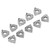 10Pcs Turning Inserts Aluminum Alloy Indexable Milling Inserts CNC Lathe Cutting Tool
