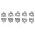 10Pcs Turning Inserts Aluminum Alloy Indexable Milling Inserts CNC Lathe Cutting Tool