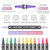 24-Pack  Acrylic Paint Markers Vibrant Color Assortment Dual-Tip Quick Dry Non Toxic for Kids Adult DIY Art and Craft Projects on Wood Canvas Stone Ceramic Scrapbooking Craft Graffiti Cardstock DIY Photo Album