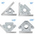 75kg Electric Welding Auxiliary Tools Magnetics Welding Positioning Tool Electric Welding Holder Right Oblique Angle Multi-angle Fixer for Welding Pipes Mounting Bracket Welding 45° 90° 135° 180° Angle