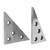 2Pcs Angle Block High Accuracy Manganese Steel Machinist Measuring Tool with Storage Box